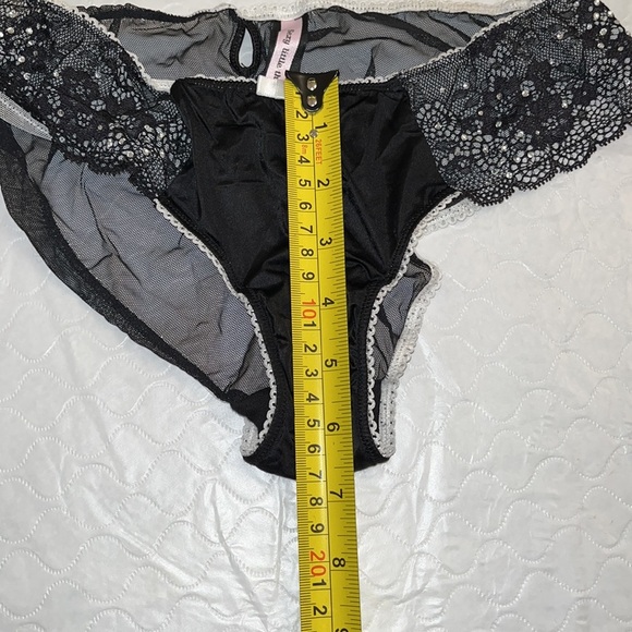 Victoria’s Secret Sexy Little Things satin mesh lace and rhinestone panty - Picture 9 of 9